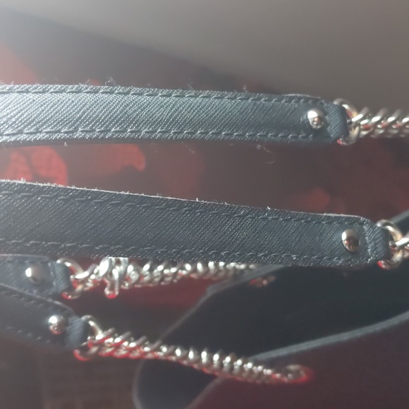 Michael Kors Black and Silver Monogram Purse - Picture 11 of 11